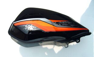 新大洲本田摩托车配件150-15路霸油箱黑色燃油箱汽油箱原厂正品通