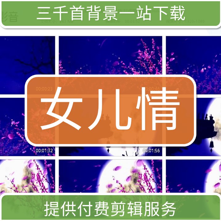 1227公司年会古筝演出晚会西游记女儿情LED视频高清背景