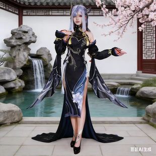 原神申鹤海灯节cosplay动漫服装申鹤冷花幽露cos服装女全套二次元