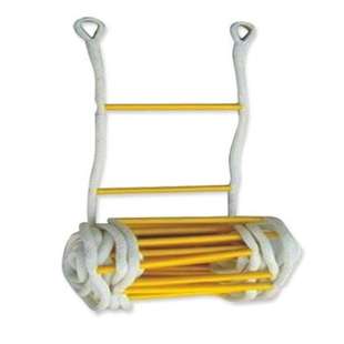 消防绳梯 高层应急自救软梯 高空救援梯 火灾逃生梯10米尼龙绳梯