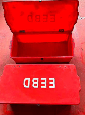 EEBD存放箱船用紧急逃生呼吸器盒子玻璃钢箱子防晒释放箱防水柜