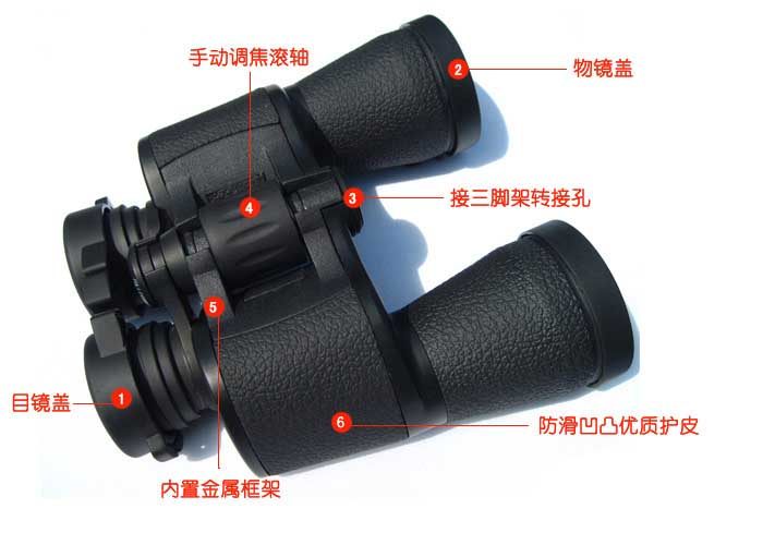 船用望远镜消防救生双筒高清20*50倍户外搜索救援防水手提远望镜