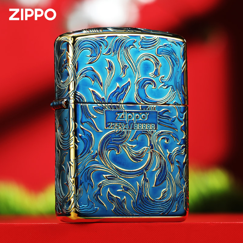 ZIPPO打火机唐草在我心熏金铜官方正品限量款原装正版送男友礼物