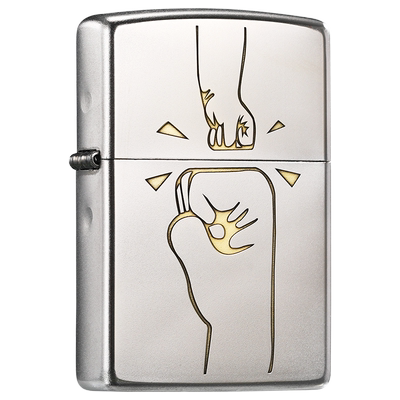 ZIPPO打火机拳拳之心父亲节礼物