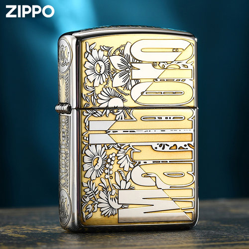 美国Zippo打火机正版繁花万宝路