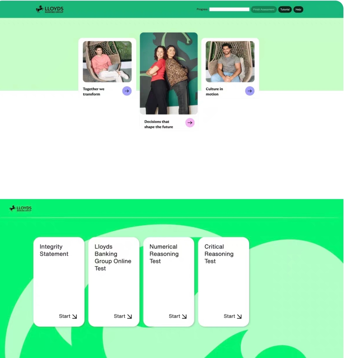 2026Lloyds Bank劳埃德小马OT VI网测测试笔试面试题库