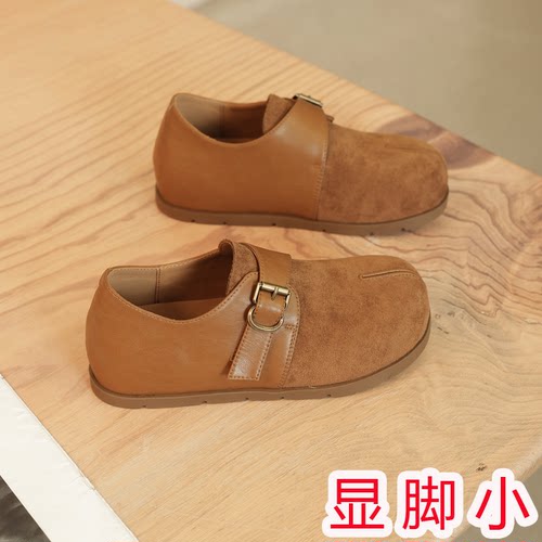 勃肯鞋女全包一脚蹬乐福鞋子秋季