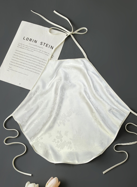 优雅缎面带透气孔中式提花肚兜汉服内搭新中式战袍吊带家居服