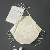 露背式 透孔花萝云锦缎冰丝肚兜式 套装 夏季 内衣 吊带护肚子复古薄款