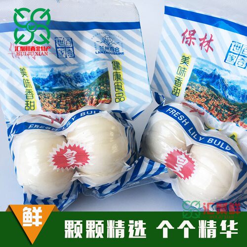甘肃百合新鲜食用真空兰州特级发货包邮甜农家土地自产天然两头皇