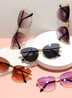 2025新款金属猫眼太阳镜