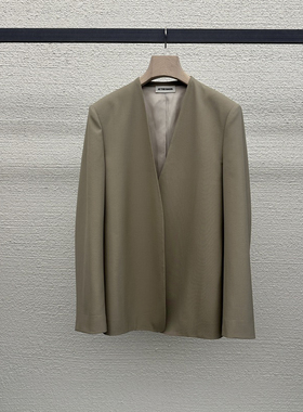 东大门2026春季新款韩版宽松时尚气质无扣小西装外套女百搭西服潮