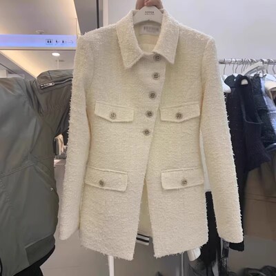 小香风西装外套女2026春秋季新款韩版显瘦时尚名媛高级感网红西服