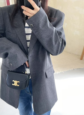 高级感灰色西装外套女2026春秋新款韩版宽松休闲时尚气质流行西服