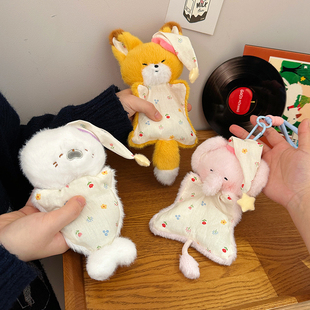 解压豆袋玩偶挂件安抚娃娃可爱海豹公仔挂饰毛绒玩具女生生日礼物