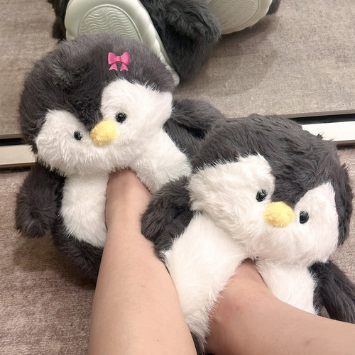 可爱小企鹅玩偶抱鱼企鹅公仔毛绒玩具儿童睡觉抱枕娃娃生日礼物女