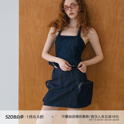 设计感显瘦牛仔裙短款半身裙短裙