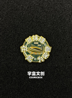 中超浙江绿城徽章冰箱贴浙抹绿
