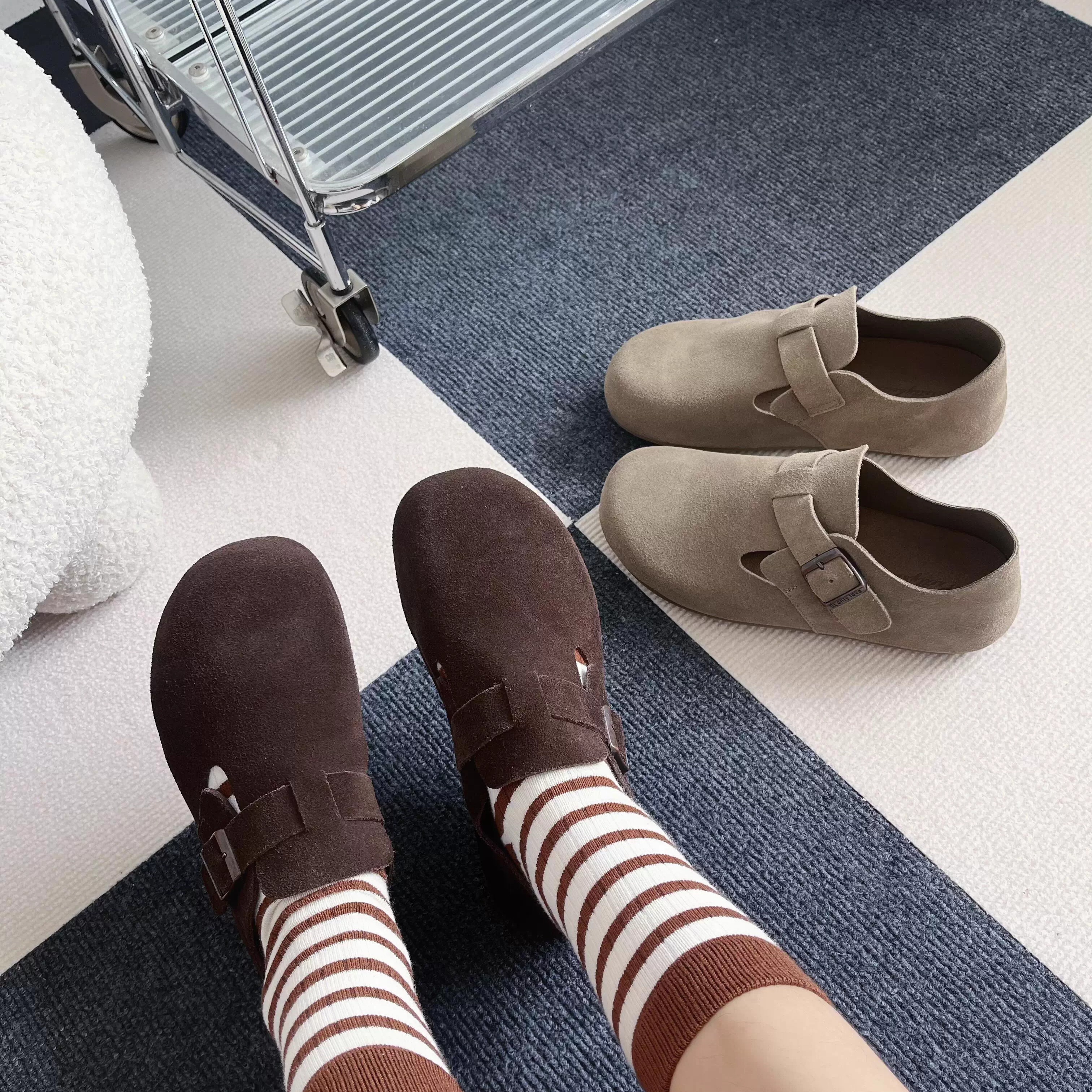 朴露 恩雅的店吐司面包系列勃肯女鞋百搭休闲时尚鞋软底女潮款