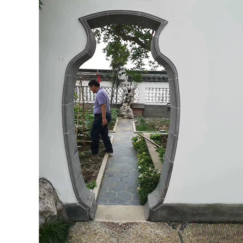 青砖门套古建砖雕门仿古中式园林