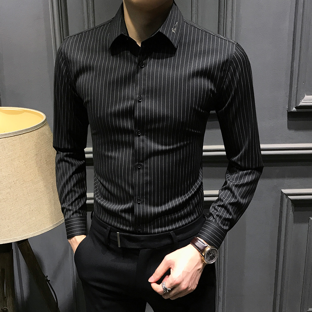 tnnc男士高级中袖衬衫