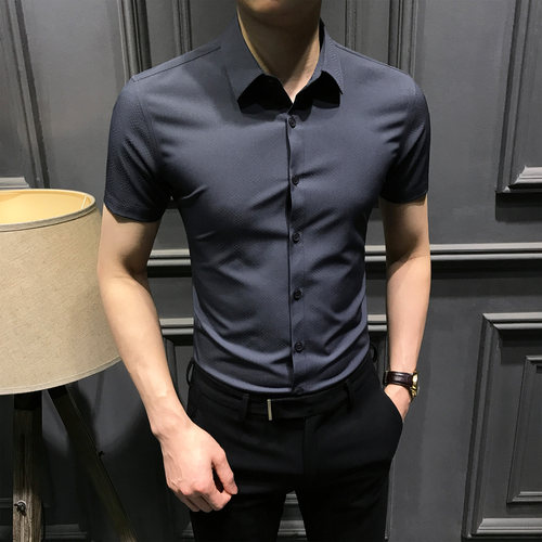 tnnc男士高级短袖衬衫