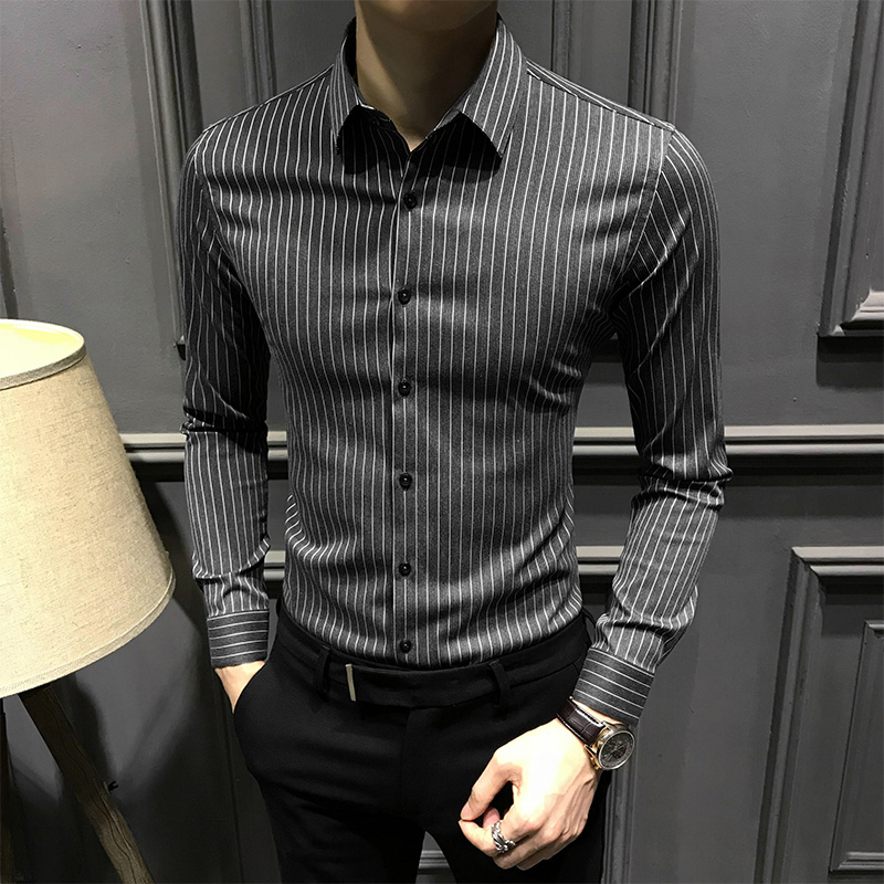 tnnc男士高级长袖衬衫