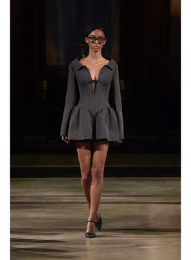 【sense】·越南MONTSAND 26SS正品授权 高级感翻领A字显瘦连衣裙