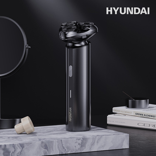 韩国HYUNDAI-YS810男士电动三头浮动式剃须刀高档刮胡刀 全身水洗