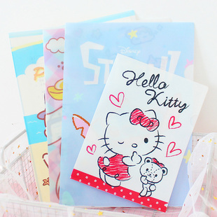 少女心文件夹L形学生卷子收纳袋 迷你便携资料夹韩版小清新票据夹