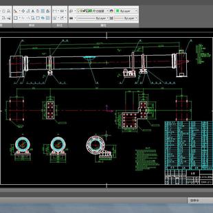KST099-Φ1.8X24m回转窑SJ1824旋转炉窑全套CAD设计制造图纸学习