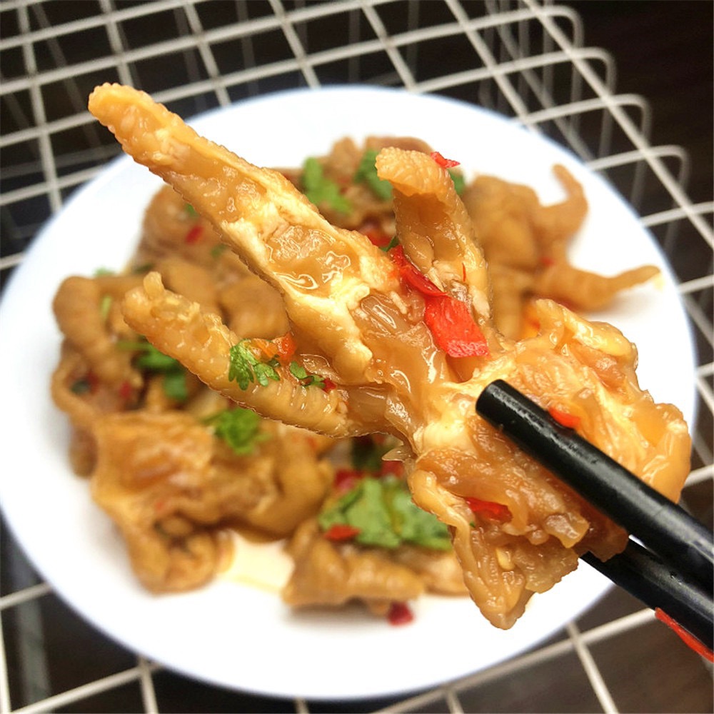 泰式柠檬凤爪酸甜辣凤爪不可去香菜小脑府冷吃零食