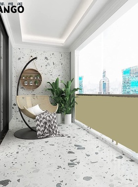 Tewango 100%涤纶卡其色阳台防水安全隐私围栏网庭院露台装饰围栏