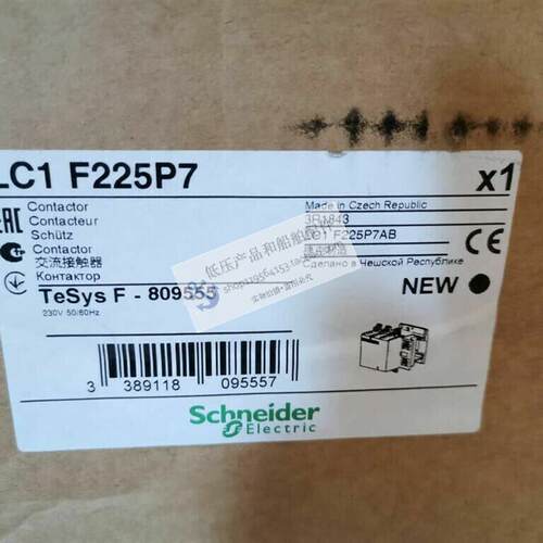 全新正品Schneider三级交流继电器 LC1F225R7 电压440V询价