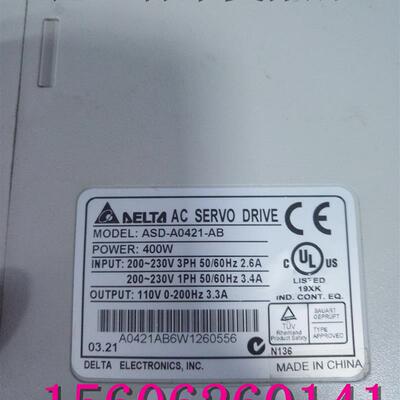 原装拆机 台达伺服驱动器 ASD-A0421-AB 400W 包好   ASD-B04询价