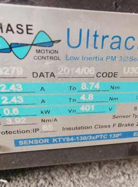 拆机SENSOR KTY84-130/3XPTC UITRACT  0.6KW S5伺服电机质量询价