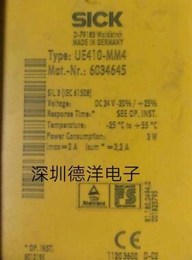 德国原装SICK UE410-MM4继电器全新现货SICK UE410-MM3 60346询价