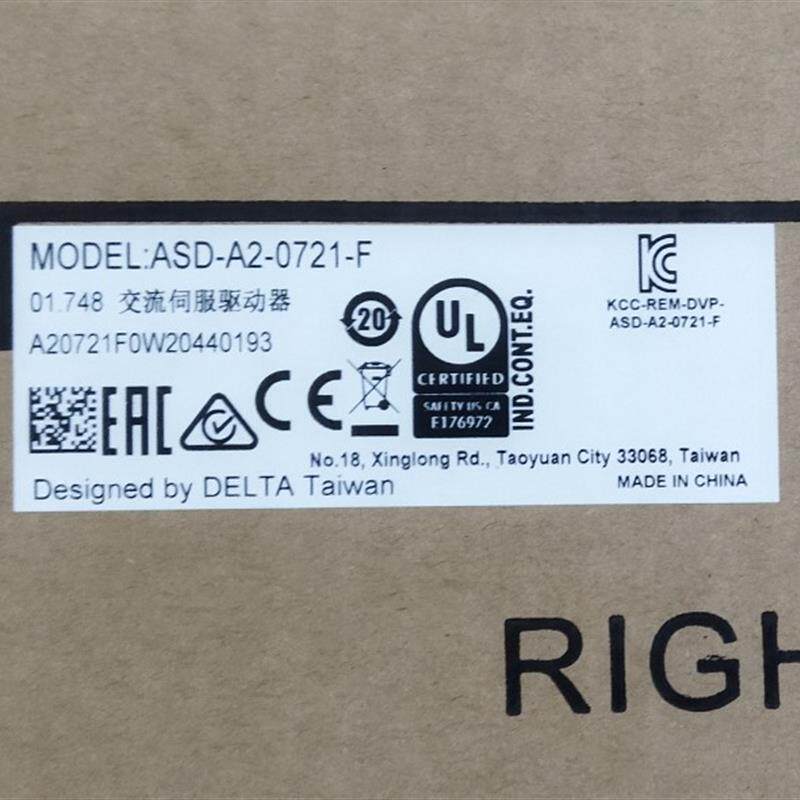 伺服控制器ASD-A2-0721-F全新原装正品
