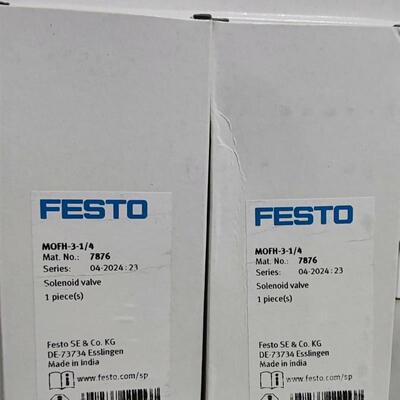 全新原装费斯托7876 MOFH-3-1/4 电磁阀 现货询价