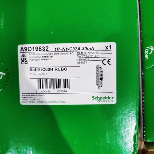 施耐德 A9D19832  1P-NS-C32A-100mA  iC60H  RCBO询价