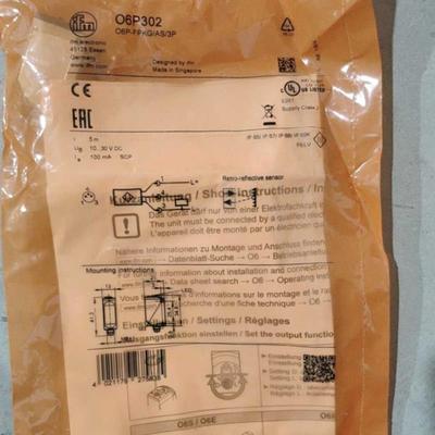 IFM易福门传感器O6P302全新原装正品现货询价
