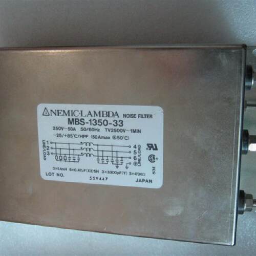 日本 NEMIC-LAMBDA MBS-1350-33 进口三相电源滤波器 50A询价
