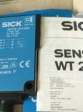 全新德国SICK光电开关WT27L2F430A原装正品现货1016247询价