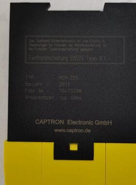 全新 原装正品CAPTRON 安全继电器MCR-225 订货号0053008询价