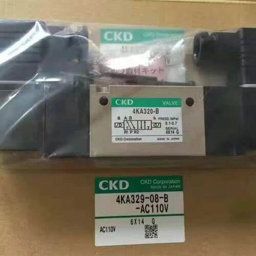 日本CKD电磁阀4KA320-B 4KA329-08-B-AC110V 4KA320-08-B-AC1询价