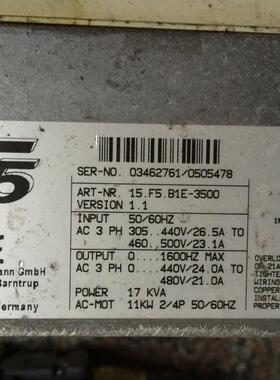 KEB科比变频器 14.F5.M1D-38G0   价格另议询价