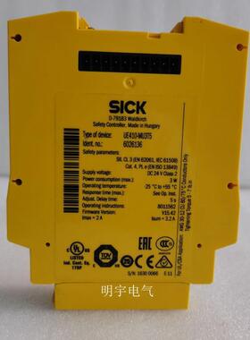 原装SICK施克安全继电器UE410-MU3T5 订货号6026136询价