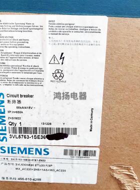 西门子 3VL5763-1SE36+3VL9600-3MQ00 MR  电子式开关加电操询价