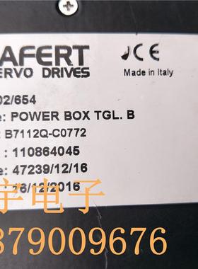 LAFERT纳菲特伺服驱动器PB002/654 POWER BOX TGL.B 议价询价