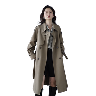 嘉茱莉2026年新款风衣外套女春秋中长款韩系风格穿搭今年流行上衣